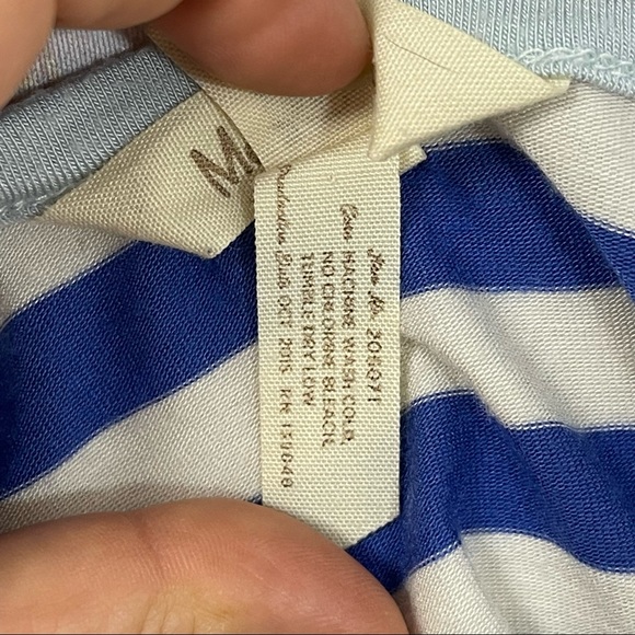 Matilda Jane, Floral and Stripes, Scoop Back Shirt. Size Medium. Excellent cond! - Picture 6 of 7